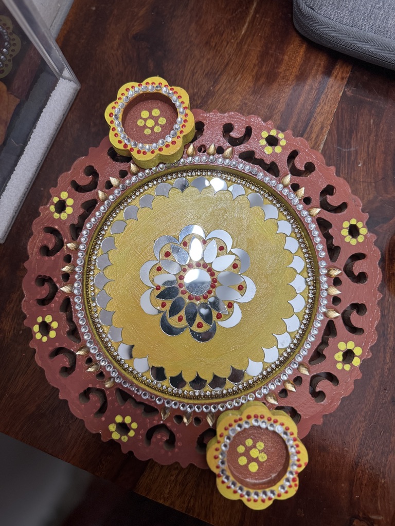 MDF Pooja Plate
